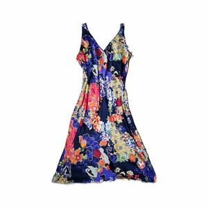 Multicolor Slip Dress